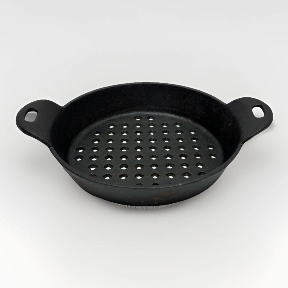 🔥 Cast Iron 8" Grilling Basket w/ Dual Handles – Seasoned & Ready to Use 🔥